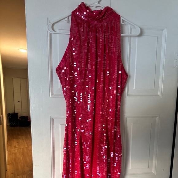 Pink Sequin Dress - Picture 1 of 6